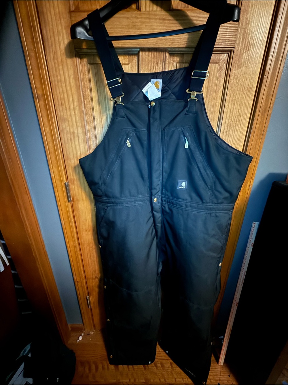 Carhartt Extremes Arctic Bib Overalls Mens 44x30 Black R33 BLK Cordura Insulated